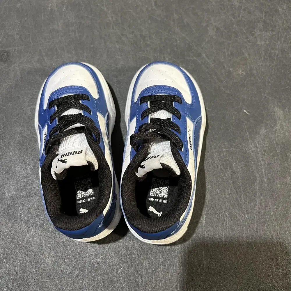 PUMA Caven 2.0 Shoes Toddler Size 7C Blue White Synthetic Sneakers 396318